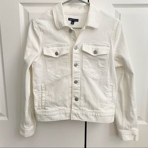 J Crew White Denim Jacket || XS